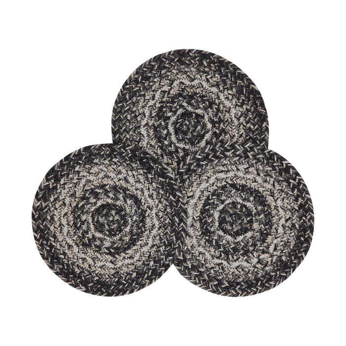 Sawyer Mill Black Braided Trivet 8" - Set of 3 - Primitive Star Quilt Shop