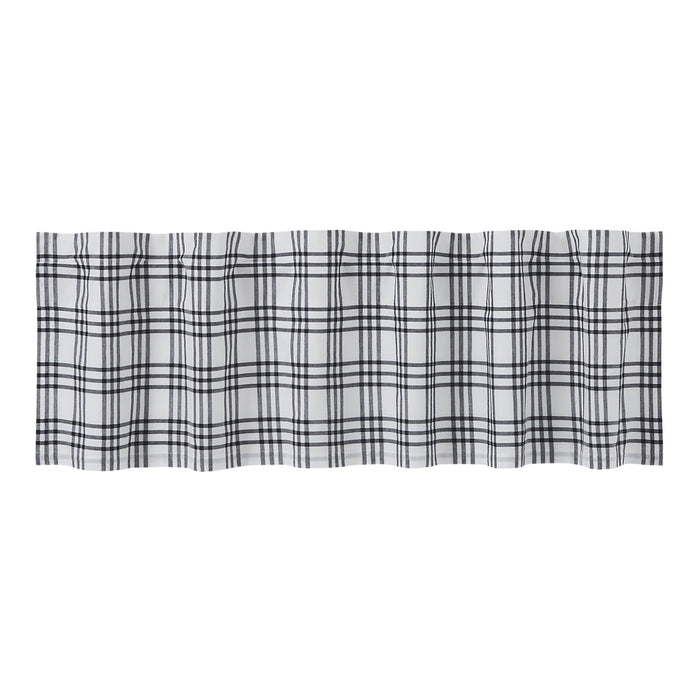 Sawyer Mill Black Plaid Lined Valance 60" - Primitive Star Quilt Shop