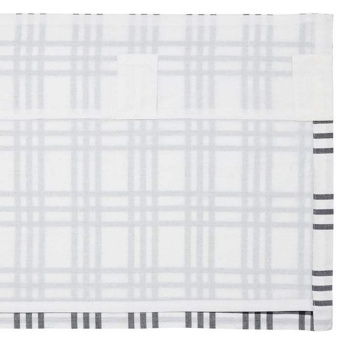 Sawyer Mill Black Plaid Lined Valance 60" - Primitive Star Quilt Shop