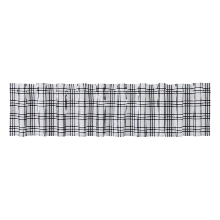 Sawyer Mill Black Plaid Lined Valance 90" - Primitive Star Quilt Shop