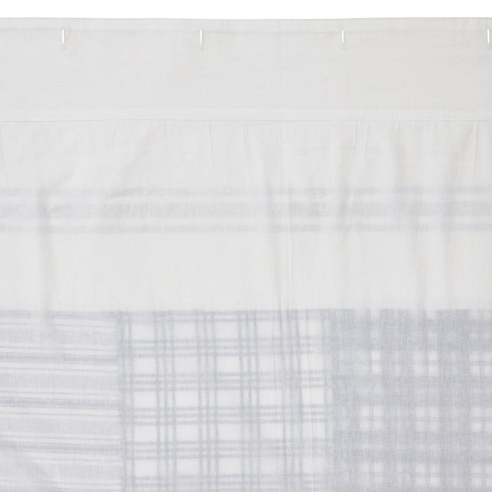 Sawyer Mill Black Stenciled Patchwork Shower Curtain - Primitive Star Quilt Shop