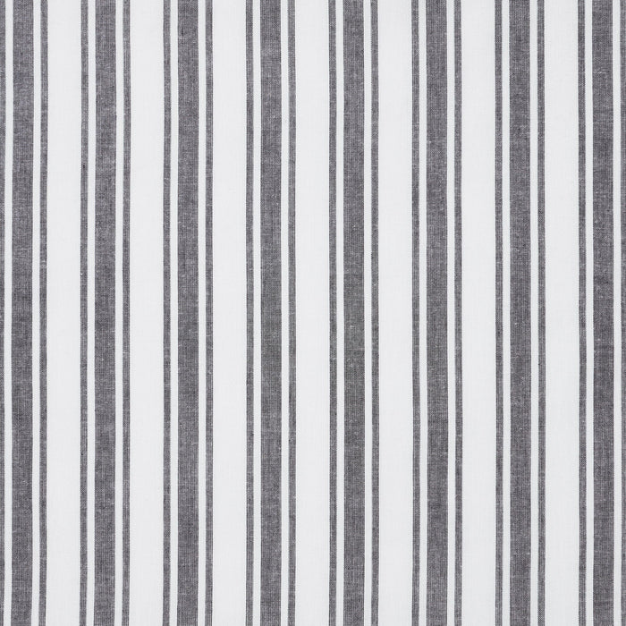 Sawyer Mill Black Ticking Stripe Blackout Single Panel Curtain 84" - Primitive Star Quilt Shop