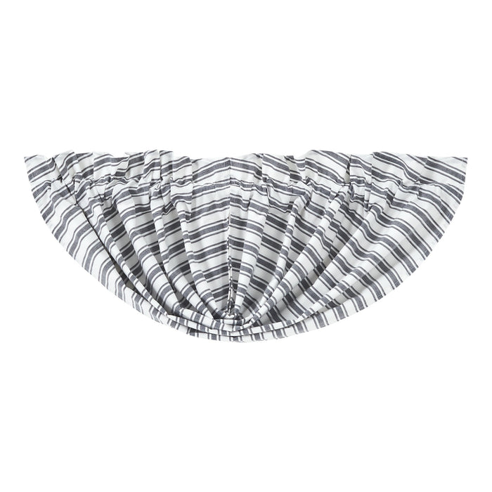 Sawyer Mill Black Ticking Stripe Lined Balloon Valance - Primitive Star Quilt Shop