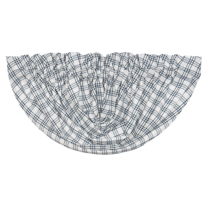 Sawyer Mill Blue Plaid Lined Balloon Valance - Primitive Star Quilt Shop