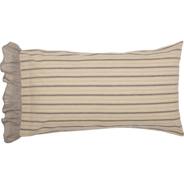 Sawyer Mill Charcoal King Pillow Case - Set of 2 - Primitive Star Quilt Shop