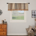 Sawyer Mill Charcoal Patchwork Lined Valance 72" - Primitive Star Quilt Shop