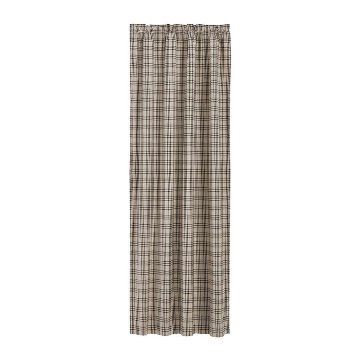 Sawyer Mill Charcoal Plaid Blackout Single Panel Curtain 84" - Primitive Star Quilt Shop