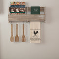 Sawyer Mill Charcoal Poultry Tea Towel - Primitive Star Quilt Shop