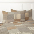 Sawyer Mill Charcoal Quilted King Sham 21x37" - Primitive Star Quilt Shop