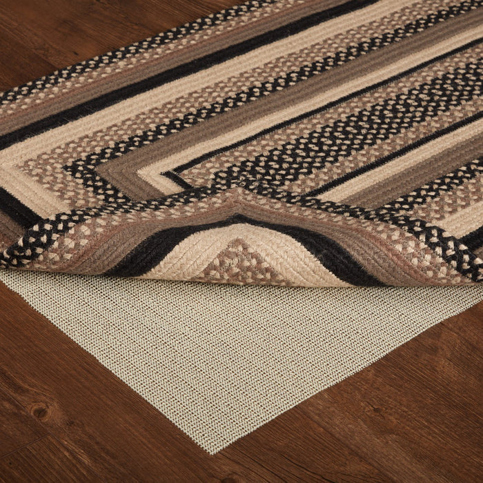 Sawyer Mill Charcoal Rectangle Braided Rug 27x48" - Primitive Star Quilt Shop