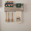 Sawyer Mill Charcoal Tractor Tea Towel - Primitive Star Quilt Shop