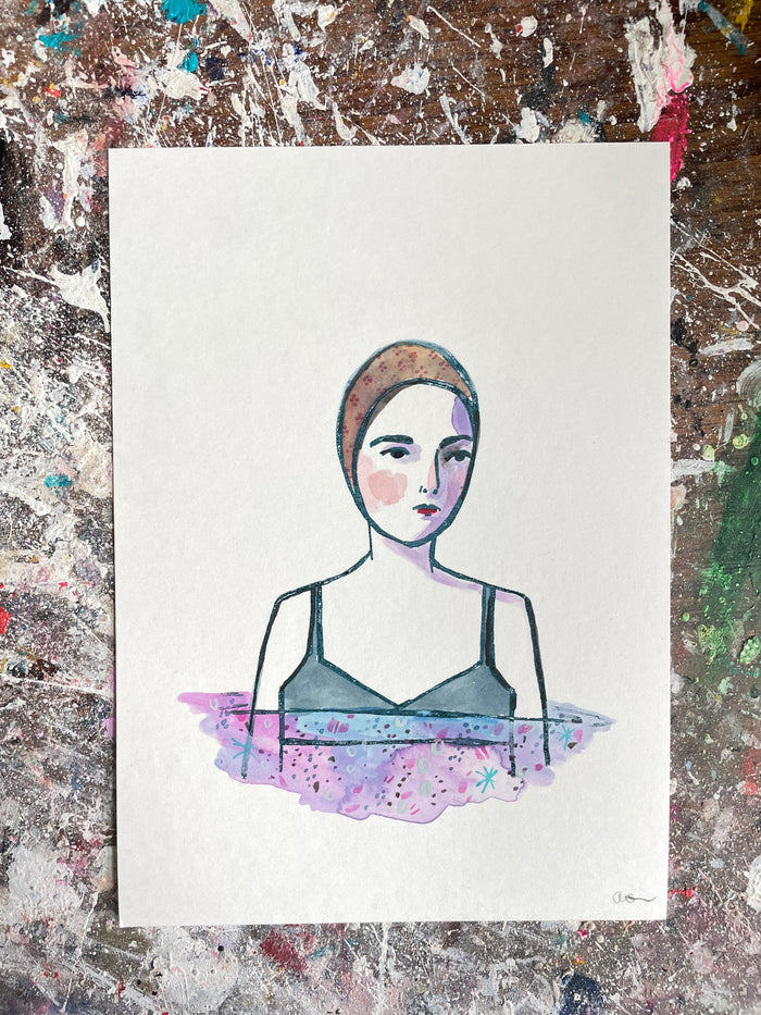 She swam in a sea of poetry