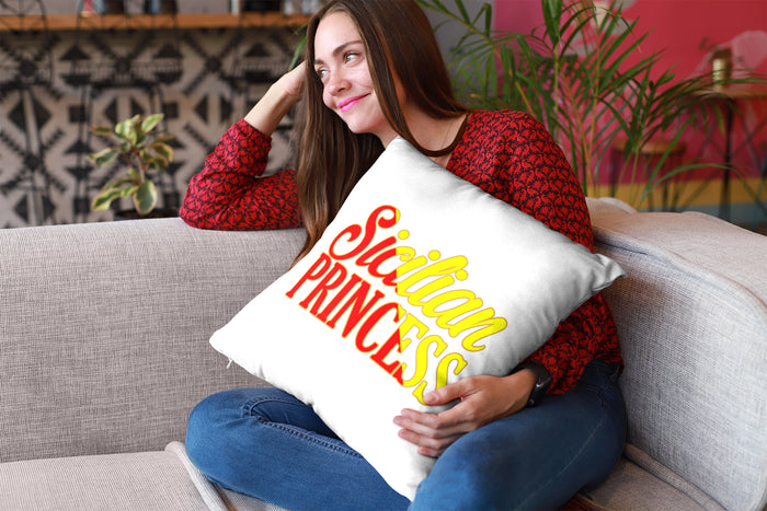 Sicilian Princess Decorative Throw Pillow Set (Pillow Cover and Insert)