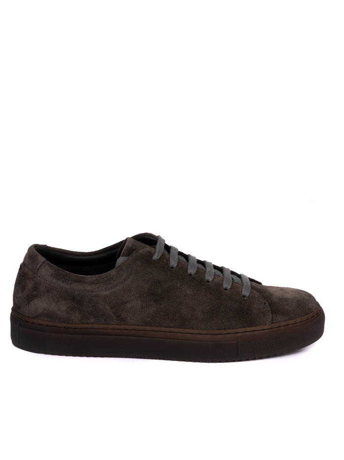 JEROLD WILTON Sneaker in camoscio piombo 732 LIGHT-PIOMBO