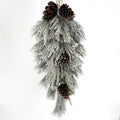 Le Fleur Snow Pine Teardrop 30" - Garlands Silk