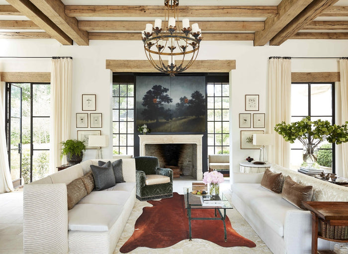 Solid Brown Cowhide Rug #A33475