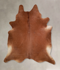 Solid Brown Cowhide Rug #A33466