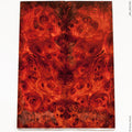 Stabilized red amboyna burl wood panels
