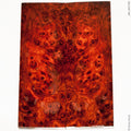 Stabilized red amboyna burl wood panels