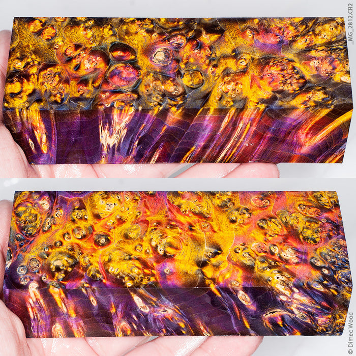 Stabilized wood box elder burl block
