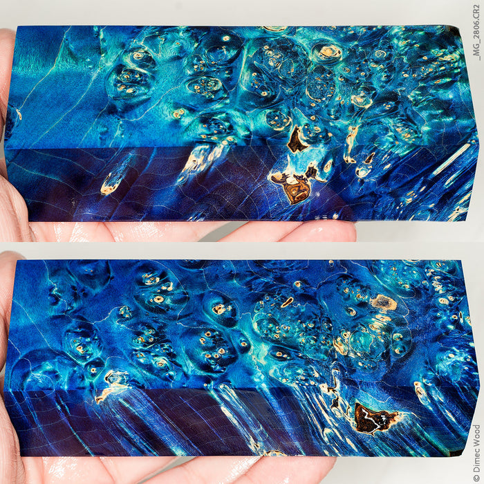 Stabilized wood box elder burl block