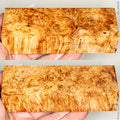 Stabilized wood natural box elder burl block