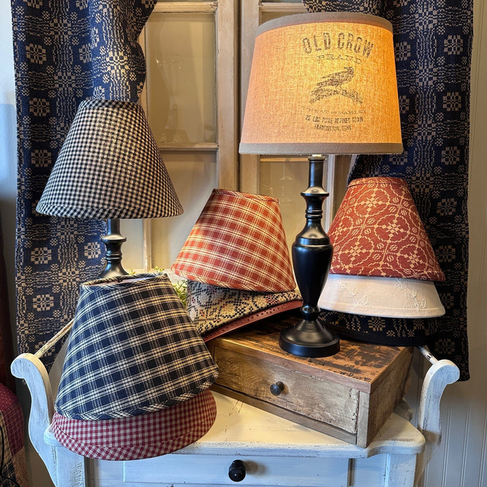 Stonecreek Black Lamp with Shade Options - Primitive Star Quilt Shop