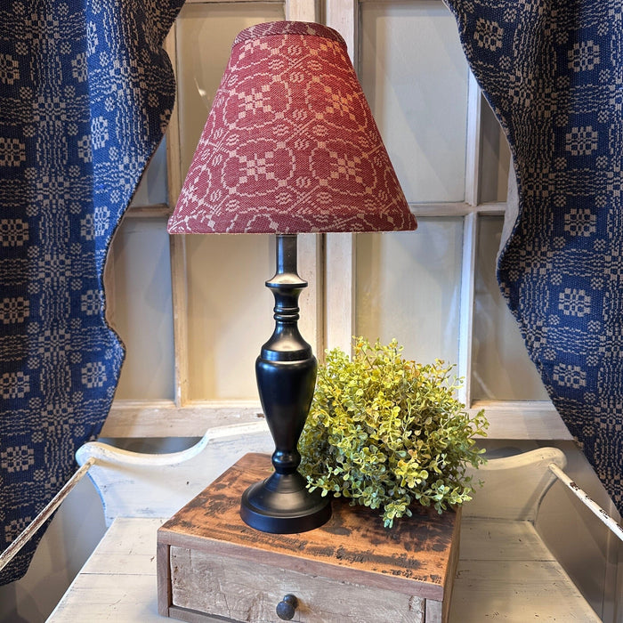 Stonecreek Black Lamp with Shade Options Marshfield Red- Primitive Star Quilt Shop