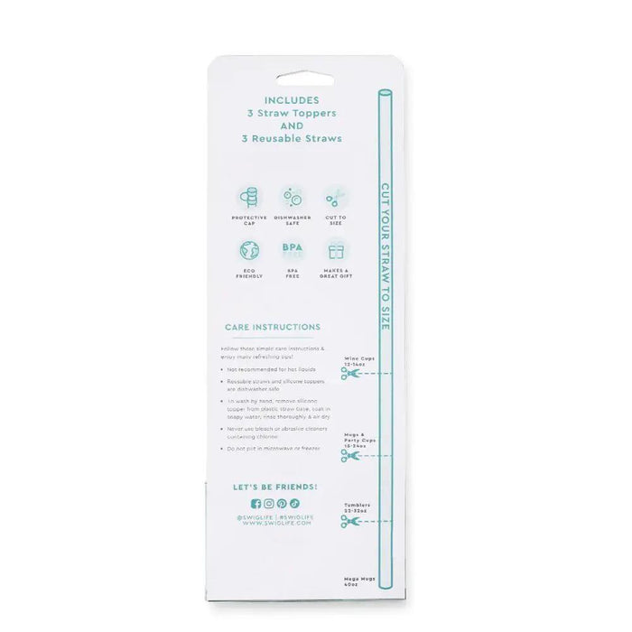 Swig Straw Topper Set- Ms Frost - Drinkware Merchandise