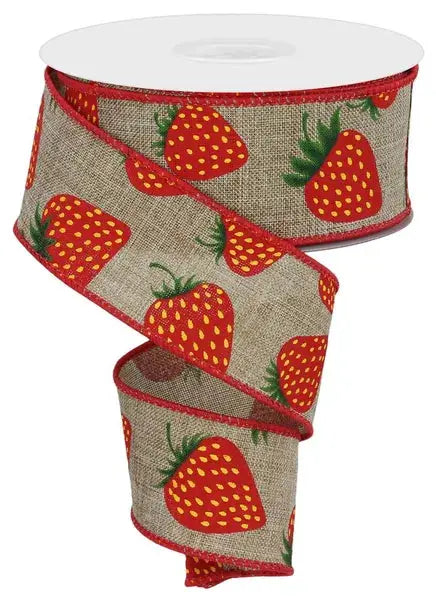 Strawberry Ribbon 1.5" X 10Yd