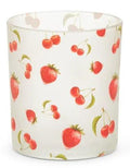 RAZ Strawberry/Cherry Pattern Container (2 Sizes) 3.75"-6" - Decorative Jars Merchandise