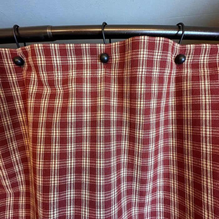 Sturbridge Wine Shower Curtain - Primitive Star Quilt Shop