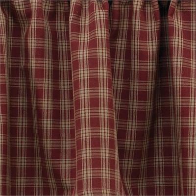 Sturbridge Wine Unlined Tier Curtains 36" - Primitive Star Quilt Shop