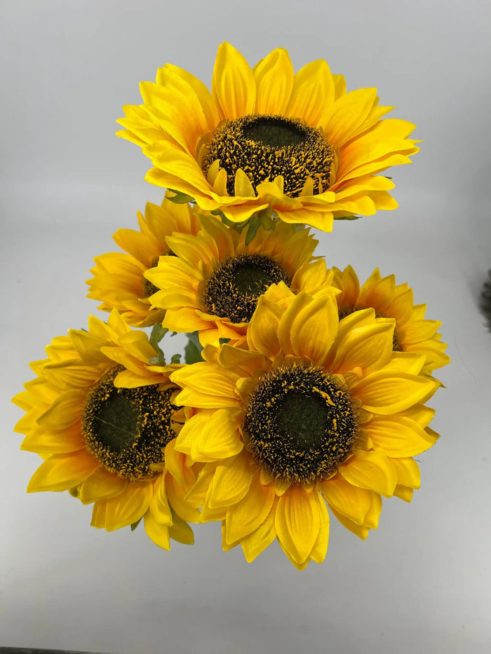Supreme Sunflower Bush Yellow 22" - Uncategorized Silk