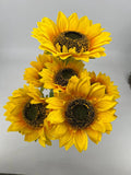 Supreme Sunflower Bush Yellow 22" - Uncategorized Silk