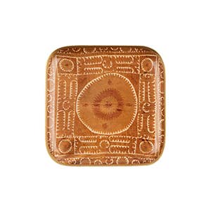 Sunset Square Enameled Tray