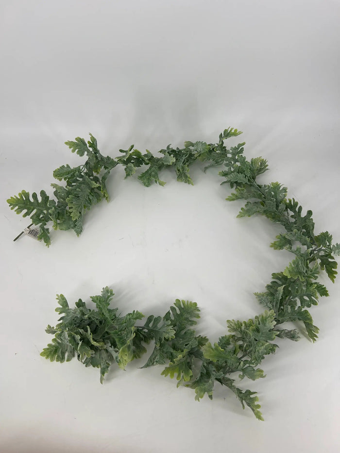 Le Fleur Swan Fern Garland 6" - Garlands Silk