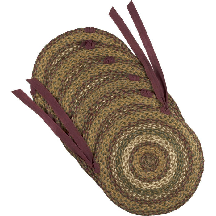 Tea Cabin Braided Chair Pad 15" - Set of 6 - Primitive Star Quilt Shop