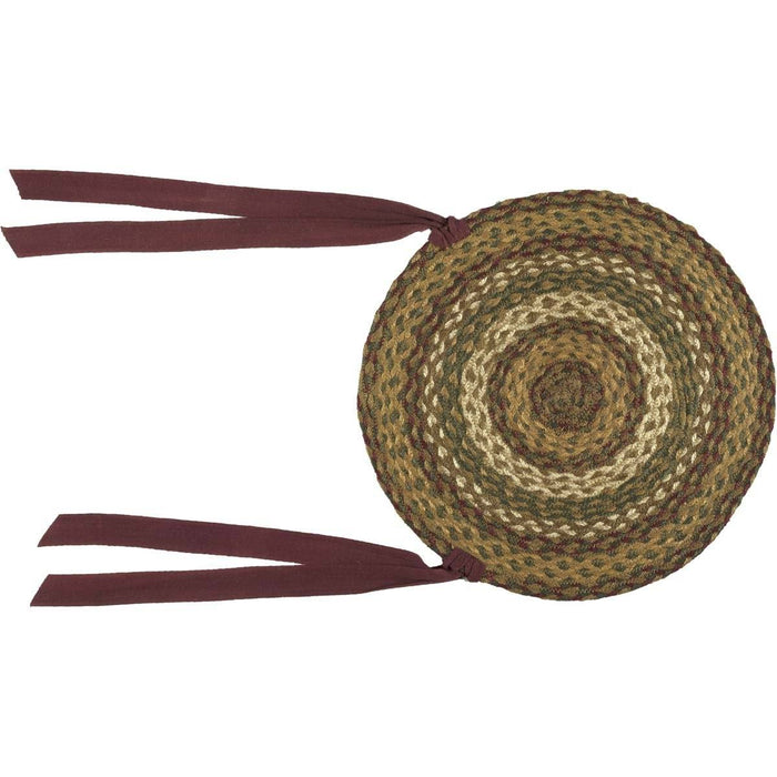 Tea Cabin Braided Chair Pad 15" - Set of 6 - Primitive Star Quilt Shop
