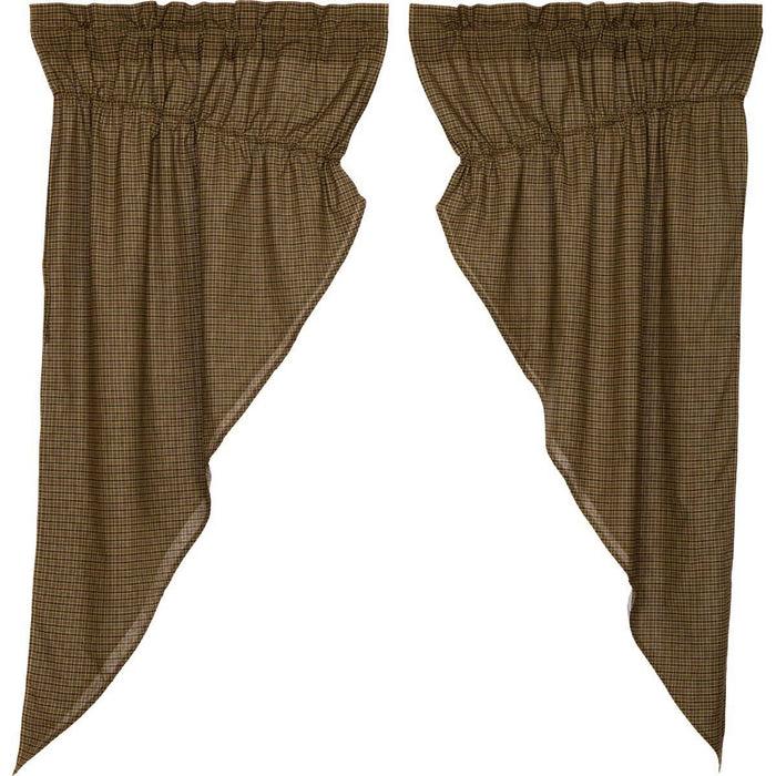 Tea Cabin Lined Prairie Curtains 63" - Primitive Star Quilt Shop