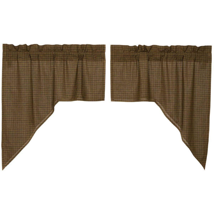 Tea Cabin Lined Swag Curtains - Primitive Star Quilt Shop