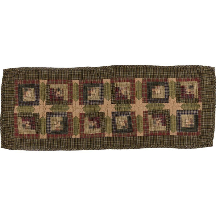 Tea Cabin Quilted Runner 13x36" - Primitive Star Quilt Shop