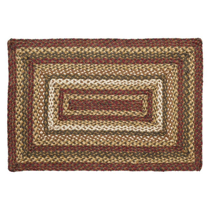 Tea Cabin Rectangle Braided Rug 24x36" - Primitive Star Quilt Shop