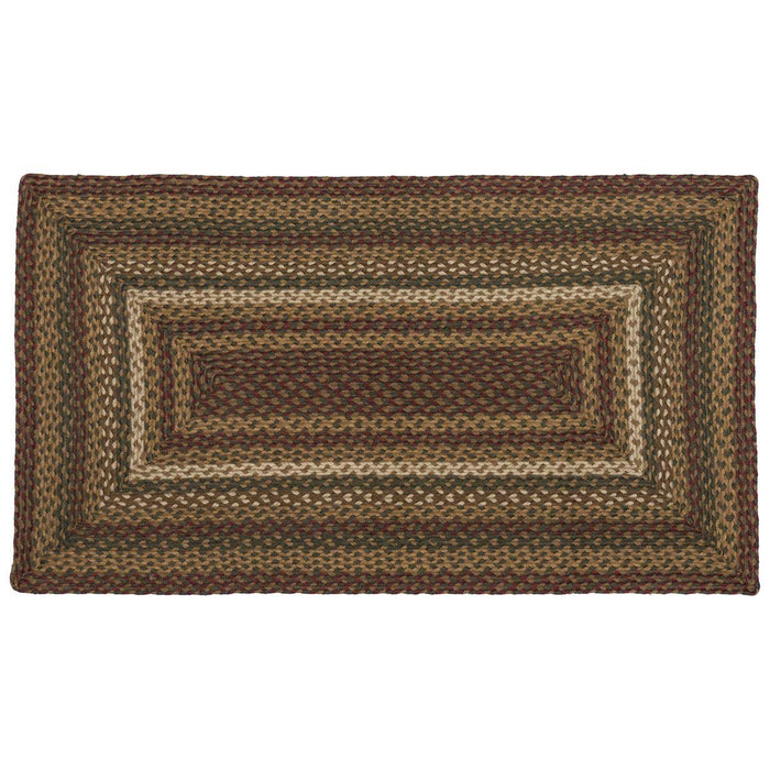 Tea Cabin Rectangle Braided Rug 27x48" - Primitive Star Quilt Shop