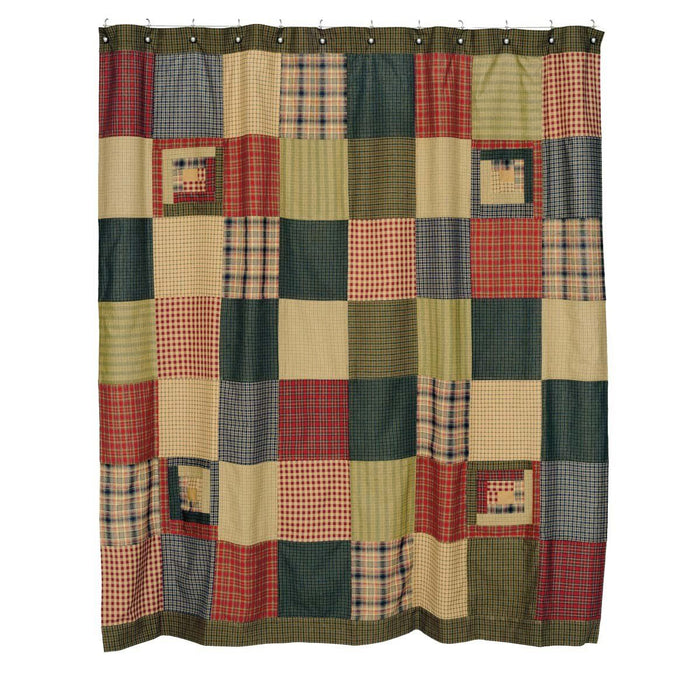 Tea Cabin Shower Curtain - Primitive Star Quilt Shop