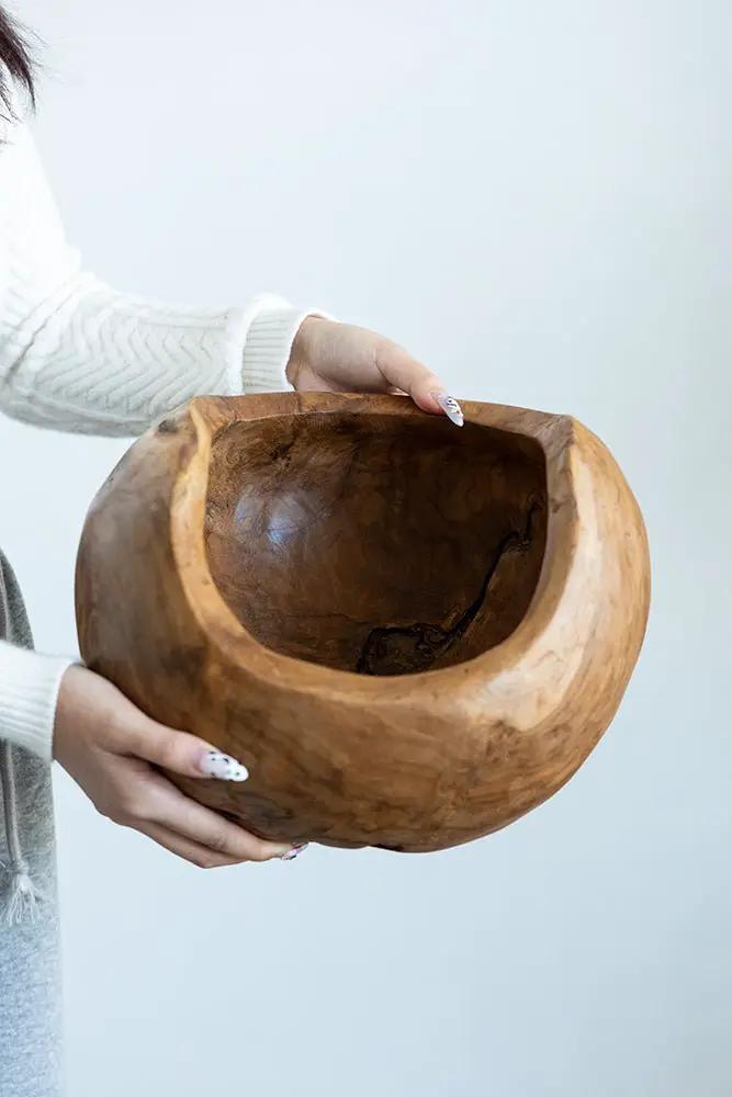 A&B Teak Bowl 12" x 11" - Decorative Bowls Merchandise