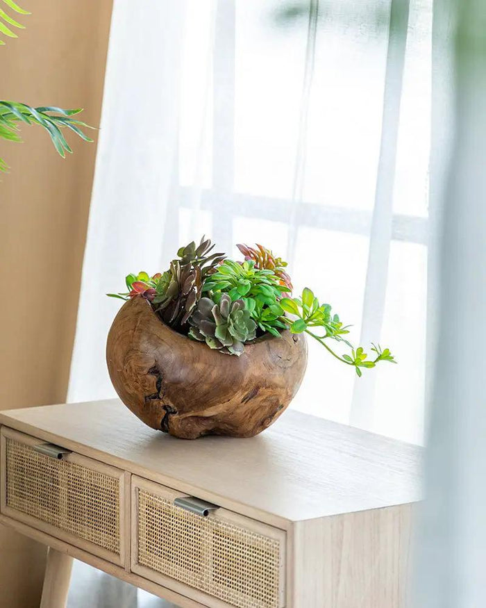 A&B Teak Bowl 12" x 11" - Decorative Bowls Merchandise