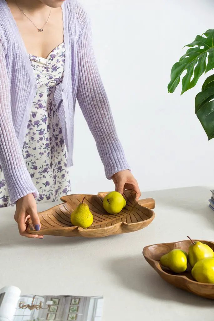 Teak Leaf Tray 9.5" x 15.5"