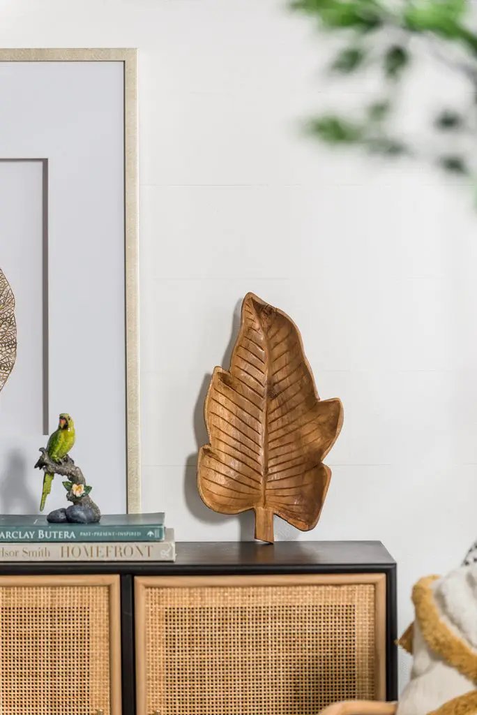 Teak Leaf Tray 9.5" x 15.5"