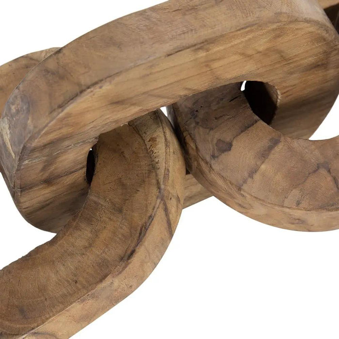 A&B Teak Wood Chain Decor 5" x 20" - Uncategorized Merchandise